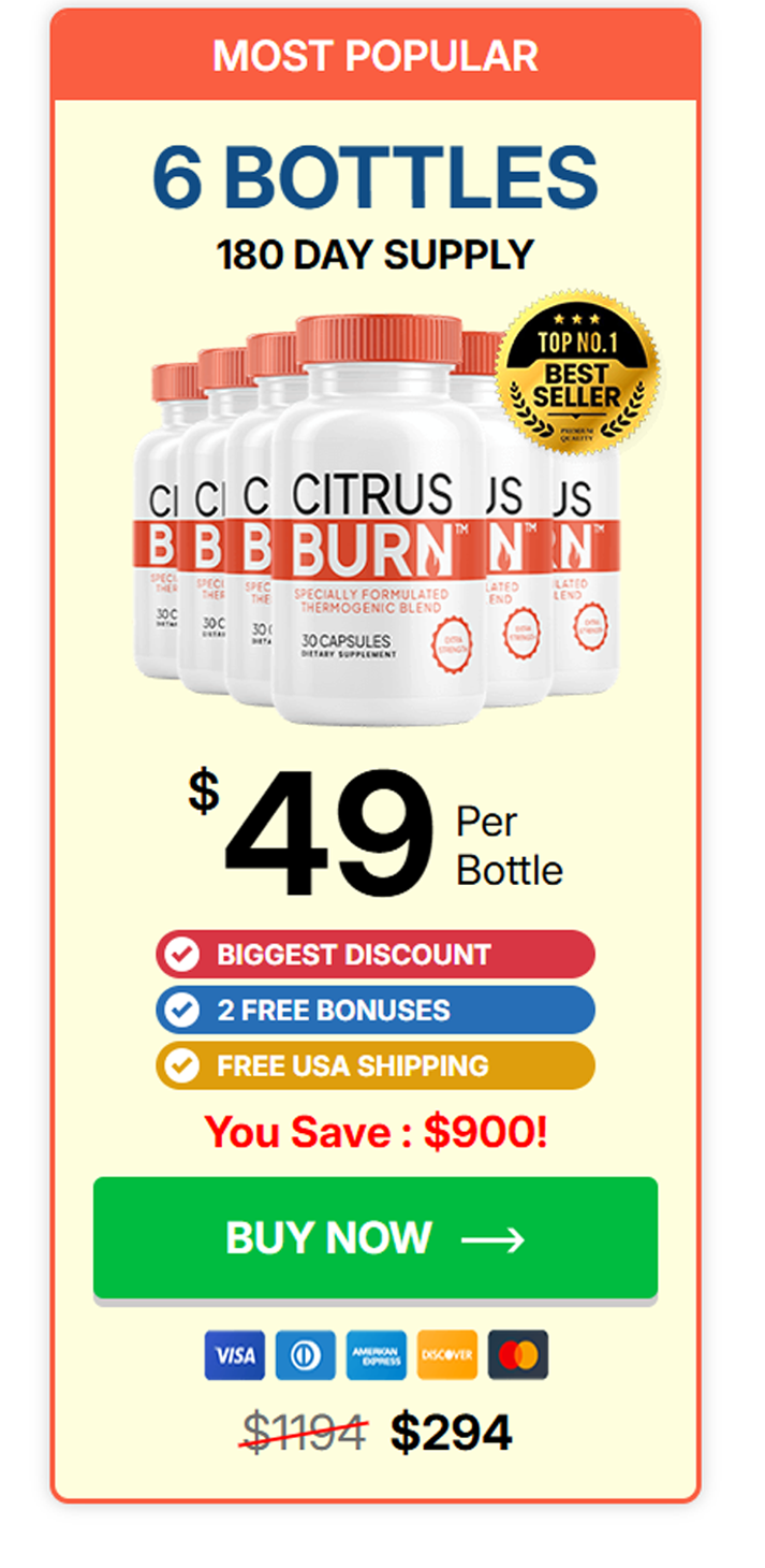 6 Bottle citrusburn